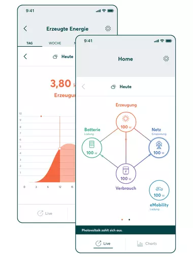 screenshot Solarwatt home app